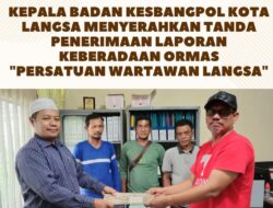 Organisasi Pers Persatuan Wartawan Langsa Menerima Laporan Keberadaan Organisasi dari Kesbangpol