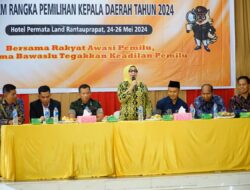 Plt. Bupati Hadiri Pelantikan Panwaslu Kecamatan se-Kabupaten Labuhanbatu