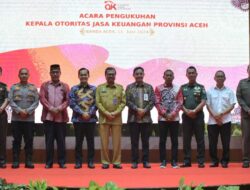 Kasdam Iskandar Muda Hadiri Pengukuhan Kepala Otoritas Jasa Keuangan Provinsi Aceh