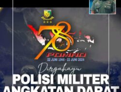 PERWAL Sampaikan HUT POMAD Ke-78 Detasemen Polisi Militer IM/1 Subdetasemen IM/1-2 Kota Langsa