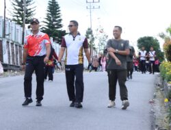 Gerak Jalan Santai TNI-Polri Meriahkan Hari Bhayangkara ke-78 di Polres Bener Meriah