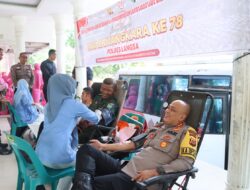 Donor Darah di Hari Bhayangkara ke-78, Polres Langsa Perkuat Sinergi Masyarakat