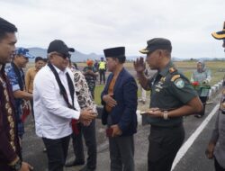 Dandim 0119/BM Bersama Forkopimda Sambut Rombongan Aspotdirga KASAU Bersama Pj. Gubernur Aceh