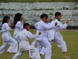 Uji Kenaikan Sabuk Karate di Batalyon Infanteri 114/SM Berlangsung Meriah