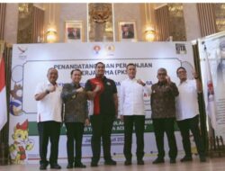 Pj Gubernur Aceh Lakukan Penandatanganan PKS Penyelanggaraan PON XXI di Kemenpora