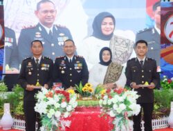 Gelar Syukuran Hari Bhayangkara ke 78, Polres Lhokseumawe Potong Tumpeng dan Berikan Penghargaan Kepada Personil