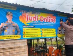 Cegah Praktik Judi Online, Polres Bireuen Edukasi Masyarakat Secara Langsung Hingga Pasang Spanduk Himbauan