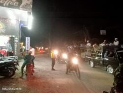 Polsek Nisam Beri Pengamanan Pawai Zikir dan Tausiyah menyambut 1 Muharam 1446 H