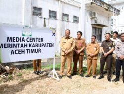 Pj Bupati Aceh Timur Luncurkan Media Center