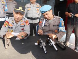 Polres Muara Enim Periksa Senjata Api Dinas untuk Cegah Penyalahgunaan