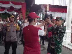 Kapolres Aceh Selatan Hadiri serangkaian giat Kirab Api PON XXI Aceh-Sumut 2024.