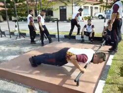 Personel Polres Bener Meriah Laksanakan Olahraga Pagi Bersama Guna Tingkatkan Kebugaran Fisik.