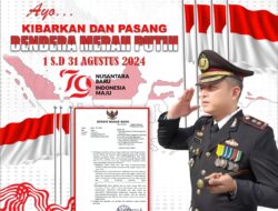 Kapolres Nagan Raya Himbau Masyarakat Kibarkan Bendera Serentak Sambut HUT RI ke-79