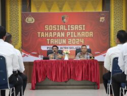 Polres Aceh Selatan Gelar Sosialisasi Tahapan Pilkada Serentak 2024