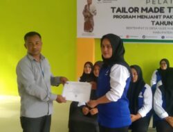 Pelatihan Tailor Made Training (TMT) Program Menjahit Resmi di Tutup di Desa Ulee Nyeue