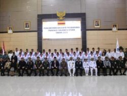 Kegiatan Upacara Pengukuhan Paskibraka Prov.Sulut 2024 Dihadiri Lantamal VIII