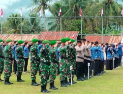 Satgas TMMD 121 Kodim 0119/BM: Dukung Upacara Peringati HUT RI Ke 79