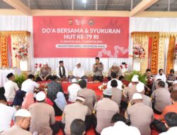 Gelar Do’a Bersama Dan Syukuran Hut Ke- 79 RI, Kapolres Bireuen Santuni Anak Yatim