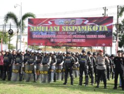 Polres Bireuen Gelar Simulasi Sispam Kota, Pastikan Kesiapan Menghadapi Pilkada 2024