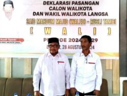 Said Mahdum Majid dan Rusli Tambi Resmi Deklarasikan Pencalonan Sebagai Walikota dan Wakil Walikota Langsa