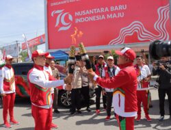 Kapolres Nagan Raya Hadiri Acara Penerimaan Api PON XXI Aceh-Sumut