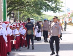 Personil Polres Nagan Raya Laksanakan Pengawalan Api PON XXI ACEH – SUMUT