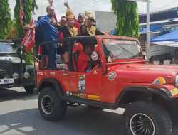 Ribuan Pendukung Konvoi, Paslon Walikota Langsa dari Partai Aceh Daftar ke KIP