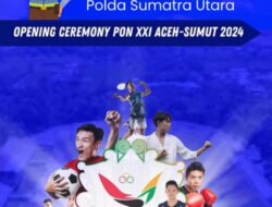 Opening Ceremony PON Aceh-Sumut akan digelar di Stadion Baharuddin , Hari Senin tanggal 09 September 2024 Pukul 19.00 WIB.