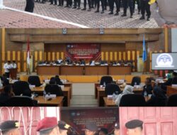 Penyampaian Visi – Misi Calon Bupati Wabup Pilkada 2024, Polres Aceh Selatan kerahkan puluhan Personel Pengamanan.