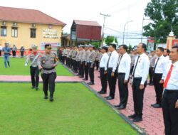 Kapolres Labuhanbatu Pimpin Apel Gelar Pasukan “Ops Zebra Toba 2024