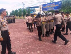 Persiapan Pengamanan Pilkada Serentak 2024, Satsamapta Polres Aceh Timur Gelar Latihan Dalmas