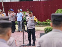 Polres Aceh Timur Gelar Apel Siaga Satu Jelang Pelantikan Presiden