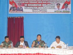 Tanamkan Nasionalisme, Dandim 0119/BM Berikan Wasbang Kepada Aparatur Kampung