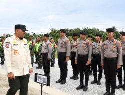 1.352 Linmas Diserahkan ke Polres Aceh Timur Bantu Pengamanan Pilkada