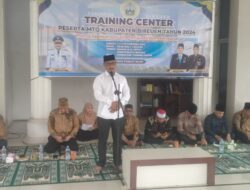 Pj.Bupati Jalaluddin Membuka Traning Center Peserta MTQ XXXVIII.