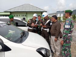 Staf Intelijen Kodim 0119/BM Dan Sub Denpom 1/7 I’M Periksa Kendaraan Bermotor Prajurit