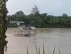 Tali Seling Putus, Getek di Sungai Simpang Jernih, Aceh Timur Hanyut Saat Akan Jemput Anak Sekolah