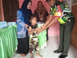 Babinsa Koramil 03/TG Dampingi Kegiatan Posyandu