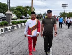 Dandim 0119/BM Ikuti Gerak Jalan Santai, Meriahkan HUT Ke 21 Kabupaten Bener Meriah