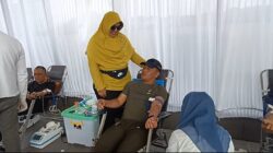 HUT Kabupaten Bener Meriah Ke 21, Dandim 0119/BM Turut Serta Dalam Kegiatan Donor Darah