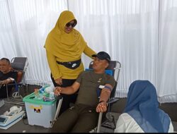 HUT Kabupaten Bener Meriah Ke 21, Dandim 0119/BM Turut Serta Dalam Kegiatan Donor Darah