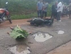 Jalan Rusak di Tubaba Telan Korban Jiwa