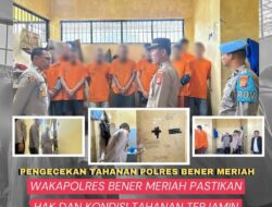 Cek Tahanan, Wakapolres Bener Meriah Pastikan Hak dan Kondisi Tahanan Terjamin