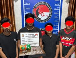 Gerebek Rumah Warga, Polsek Ranto Peureulak Amankan Empat Pemuda dan 20 Paket Narkotika Jenis Sabu