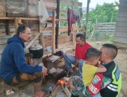 Tingkatkan Solidaritas Serda Zikran Syahadat Komsos Dengan Warga Merah Muyang