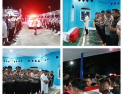 POLRES SIMEULUE MELEPAS JENAZAH PERSONEL BRIPTU RYNAL AL AZWA