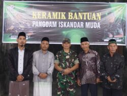 Kepala Staf Kodim 0119/BM Hadiri Serah Terima Bantuan Keramik Dari Bapak Pangdam IM, Yang Sudah Terpasang