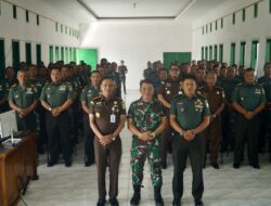 Anggota Kodim 0119/BM Terima Sosialisasi Dari Asisten Bidang Pidana Militer Kejaksaan Tinggi Aceh