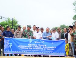 Dukung Akses Mobilitas Warga,  Medco E&P Malaka Bangun Jembatan Permanen