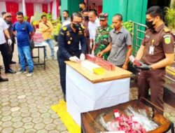 Bea Cukai Langsa dan Kejari Aceh Timur Musnahkan 1 Juta Batang Rokok Ilegal